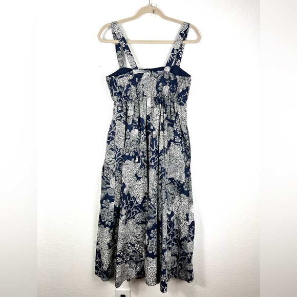 (Sold)J. Crew Gathered tank midi dress in Ratti seashell print size 4 - Picture 6 of 9